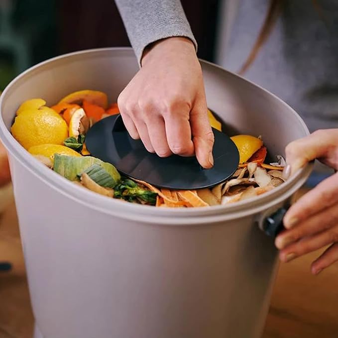 Indoor Compost Bins Compost Bucket Indoor Bokashi Composting System - Kitchen Compost Buckets with Faucet and Air Tight Seal Lid ,Practical Way to Collect All Your Organic Waste, with 1.1lbs of Compos