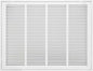 24"W x 18"H [Duct Opening Size] Steel Return Air Filter Grille - Removable Face/Door for 1 inch Filters -HVAC Vent Cover Grill - White [Outer Dimensions: 26 5/8"W X 20 5/8"H]