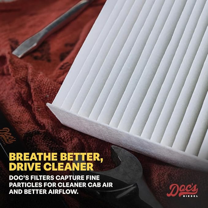 Doc's Diesel Cabin Air Filter D3932C | Compatible with Chevrolet/GMC 6.6L Duramax 2500HD, 3500HD 2020+, Chevrolet/GMC 3.0L Duramax 2020+ | Replaces 13508023