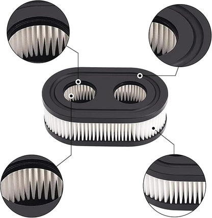 593260 Air Filter with Pre Filter and Spark Plug Fits for B&S 725EX 625EX 575EX 550EX 525EXI Engines, Air Filter Parts for Toro Recycler 22 and Troy Bilt Lawn Mower (2 Pack)