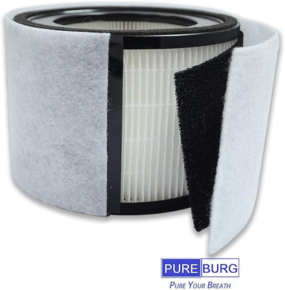 PUREBURG Replacement Filter Compatible with TruSens Z2000 Z-2500 Z-2000 Medium Room Air Purifier,2-Pack H13 HEPA 3-Stage Filtration Activated carbon Pre-Filter Dust VOCs