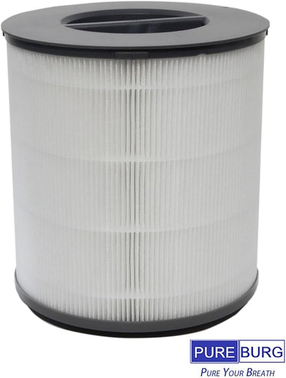 PUREBURG 12030 Replacement Filter Compatible with Clorox 11030 11031 Medium Rooms Air Purifiers,2-Pack H13 True HEPA Activated Carbon 2-in-1 3-Stage Filtration