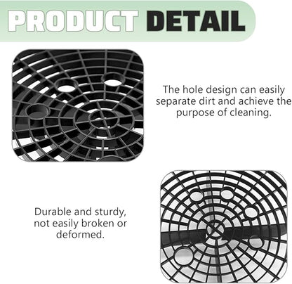 Car Wash Bucket Grit Trap Inserts, Vehicle Detailing Wash Filter for Remove Dust and Dirt, Automotive Cleaning Tool Fits 12 Inch Diameter Bucket, Universal for SUV RV Truck (Black)