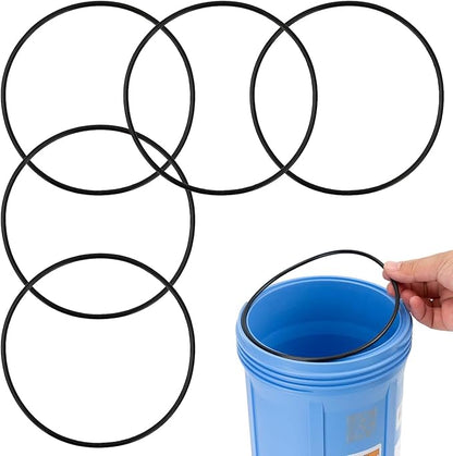 10-pack Water Filter O-rings, 5.51 Inch Sealing Gaskets for 151122 Housing, Rubber Replacement Parts for Large Filtration Systems, Flexible Leakproof, 1-set