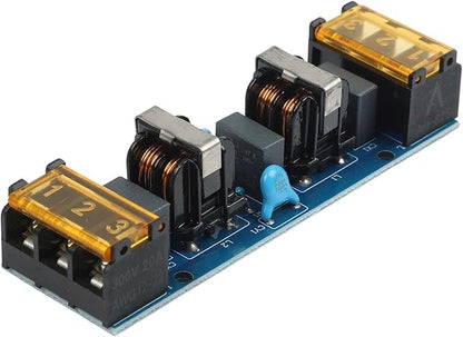 Two-Stage Low-Pass for EMI Power Filter Board 6A/25A High-Frequency Noise Suppression for Measuring Instruments Automation Systems Inverters and Communication Equipment(6A)