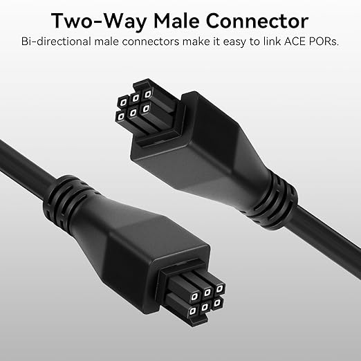 1.5M 6Pin AMS Extension Cable, 24AWG Copper Core Extension with Magnetic Ring Filter Compatible with Bambu Lab X1C/X1/X1E/P1P/P1S AMS-Lite 3D Printers(Not for A1/A1 MINI AMS Series)