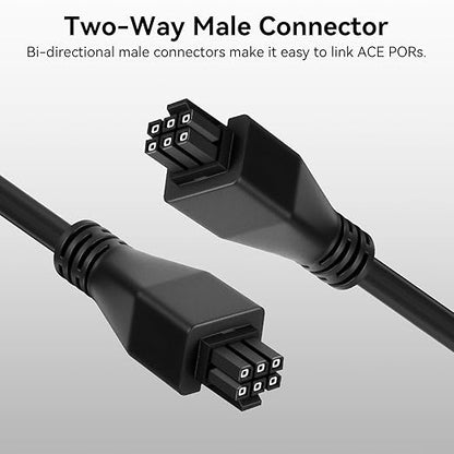 1.5M 6Pin AMS Extension Cable, 24AWG Copper Core Extension with Magnetic Ring Filter Compatible with Bambu Lab X1C/X1/X1E/P1P/P1S AMS-Lite 3D Printers(Not for A1/A1 MINI AMS Series)