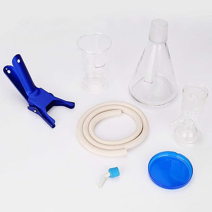 stonylab Borosilicate Glass Filtration Apparatus, Vacuum Filter Kit with 500ml Filtering Flask