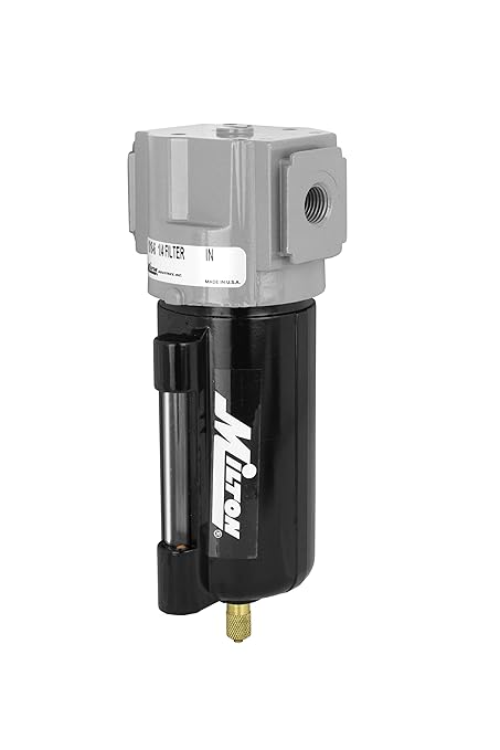 MILTON 1018-6 1/4"" NPT Micro Filter with Metal Bowl, Site Glass and Overnight Drain"