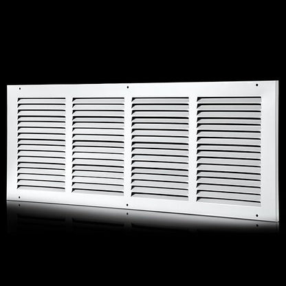 24x8 Return Air Grille(Duct Opening Size),Air Return Vent Cover,Flat Vent Cover,Rejillas De Aire Acondicionado para Casa,Return Air Grilles,Outer Dimensions:25.75"Wx9.75"H(24"W x 8"H, Duct Opening)