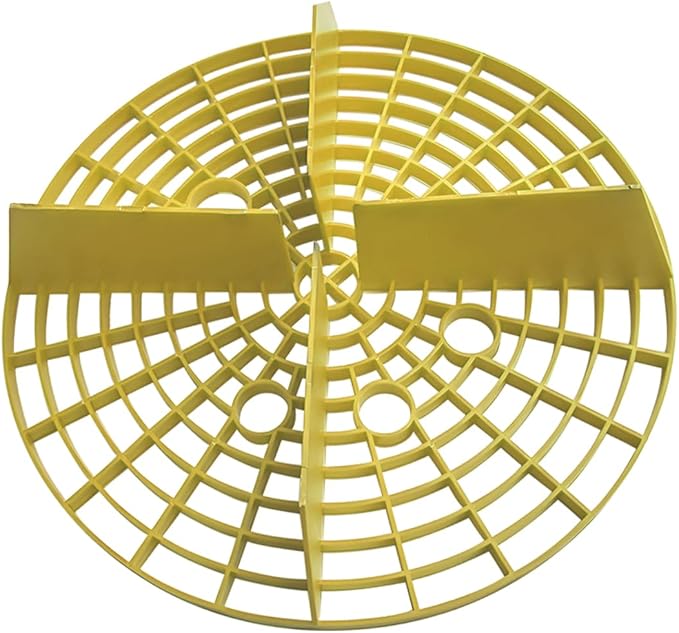 Car Wash Bucket Insert, 2PCS 10" Diameter Dustproof Dirt Grit Trap Vehicle Wash Filter, Remove Debris Automotive Detailing Cleaning Washing Kit, Universal for SUV RV Truck (Yellow)