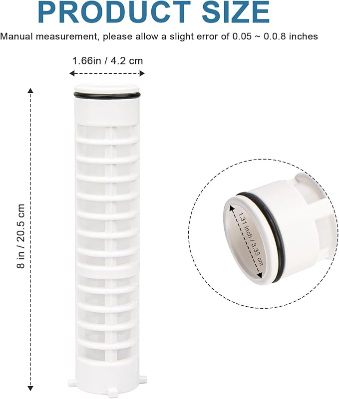 1-1/2" 100 Mesh Spin Down Replacement Filter Screen FS1-1/2-Re for Rusco & Vu-Flow Filtration System, FS1 1/2-100 Water Filter Element, Irrigation Sprinkler Filters for Water Spin Down Sediment Filter