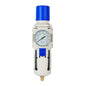 BLCH 1/2" NPT Air Compressor Filter - Air Pressure Regulator Filter Combo,Compressed Air Dryer AW4000-04 Semi-Auto Drain Poly Bowl Gauge 0-160 PSI 5μm