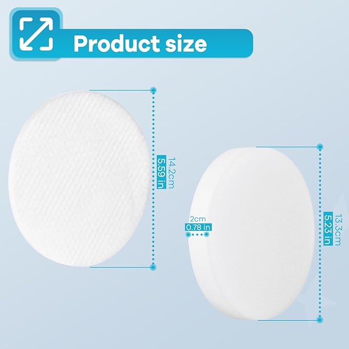 DU4080 K4010 Vacuum filters for Kenmore Upright Cleaner DU2001 DU2012 DU2015 DU1040 DU1275, 4 Foam & 4 Felt Filters Replacement Part 561055105 and 561055106