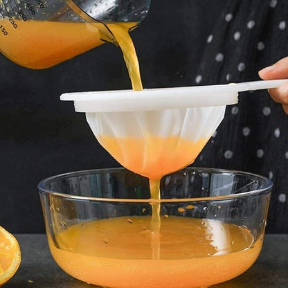 Kitchen Ultra-Fine Nylon Mesh Strainer I Plastic Sieve Fine Mesh Filter Spoon For Soy Milk Coffee Filter Milk Yogurt Juice Kefir Honey Wine coladores de cocina Kitchen Gadgets (100 Mesh)