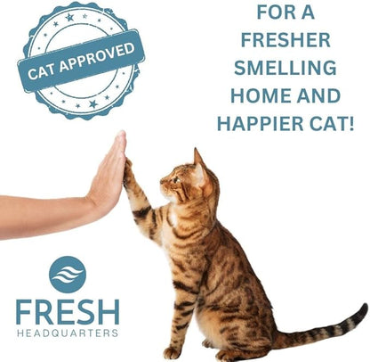 4-Pack Activated Carbon Filter for Cat Litter Box - Premium Pre-Cut Activated Charcoal Filters Replacement for Hidden Cat Litter Planter - Superior Odor Absorber and Air Filtration