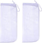ALEGI Media Filter Bag Aquarium Extra Fine,Reusable 180 Micron Drawstring Mesh Filter Bags for Very Fine Resins Filter (10"*3.9" (6 Pack))