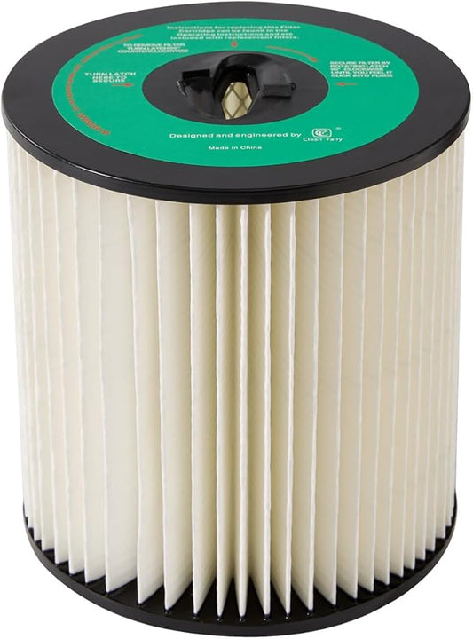 CF Clean Fairy Vacuum Cleaner Filter Replacement for Dirt Devil CV2000 series 7-Inch Central Vac Filter 8106-01 For Vacuflo Tcs-5525 Royal CS400 CS620