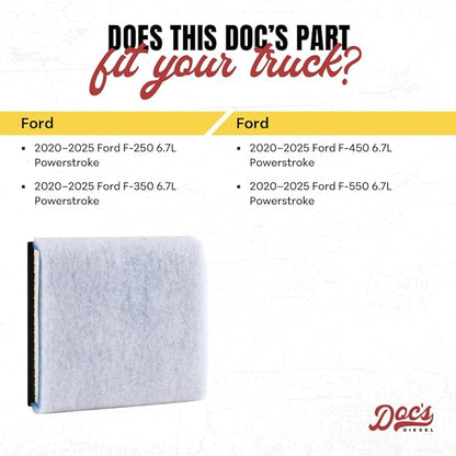 Doc's Diesel Engine Air Filter DPA11885 | Compatible with Ford 6.7L Powerstroke F250, F350, F450, F550 2020+ | Replaces FA2031