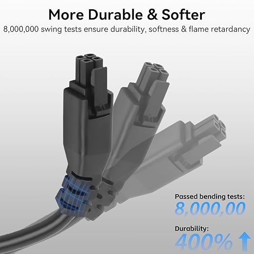 1M 4-Pin ACE Pro Extension Cable Compatible with Anycubic Kobra 3/Kobra 3 Max/Kobra S1 Combo 3D Printers 22AWG Copper Core Extension with Magnetic Ring Filter