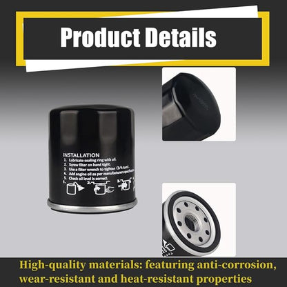 52114 Hydraulic Oil Filter Compatible with Hydro-Gear ZT-2800 ZT-3100 ZT-3200 3400 3600 Transaxles Replaces for To-ro 109-3321 Gravely 21545100 Bad-Boy 063-1050-00 (black-2)