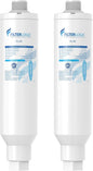 Filterlogic RV & Marine Inline Water Filter for Boats, RVs, NSF Certified, Campers, Gardening, Planting, Trailer or Motor Home KDF Filter, Pack of 2