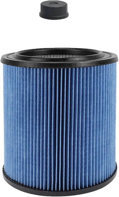 MZY LLC 17907 Cartridge Filter for Craftsman Shop Vac 5 to 20 Gallon, 3-Layer Pleated Fine Dust Filter Fits for Craftsman 17907 9-17907 Wet Dry Vacuum
