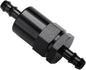 3/8" Billet Inline Fuel Filter 30 Micron Aluminum Black