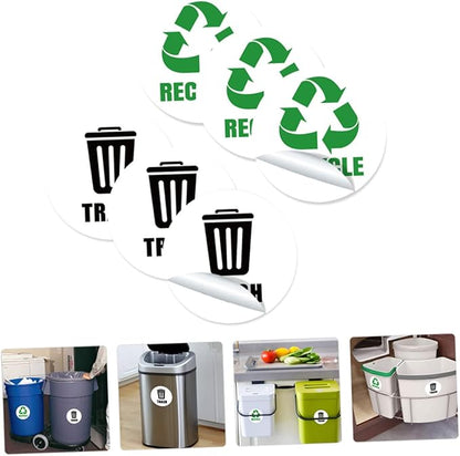 Self-Adhesive Garbage Classification Label Stickers for Waste Bins Eco-Friendly Decals for Easy Sorting Home and Office