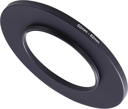52-82mm Step-Up Ring Adapter, 52mm to 82mm Step Up Filter Ring for 52mm Lens Mount 82mm for DSLR Lenses and ND UV CPL IR Filters （52-82mm）