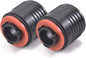 Filter Adapter, Replacement Part for 701, 7000 Series Facepiece Accessories, 40mm Black Plastic Cartridge/Filter Adapter (1 Pair, 2 PCS)