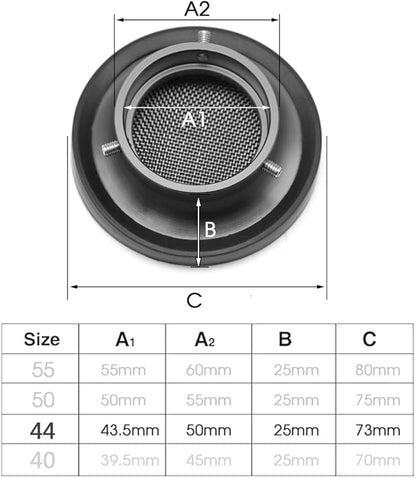 Carburetor Carb Velocity Stack 44mm Air Cleaner Filter Modified Trumpet Aluminum Alloy with Sponge Filter Steel Mesh for GY6 150cc PZ24 PZ30 PHBH Suggest Small Displacement (Titan,44mm)
