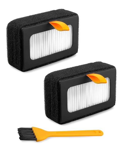2PCS Air Filter Fit for Bambu Lab X1C X1 P1S 3D Printers, with Brush