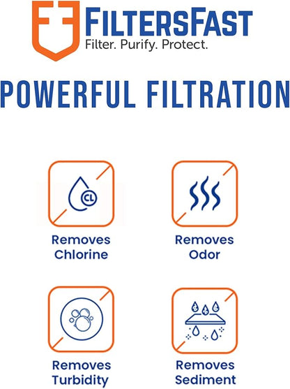 Filters Fast PH21100 Compatible Replacement for GE MWF Carbon Water Filter Cartridge for Fridge Refrigerator Water Dispenser