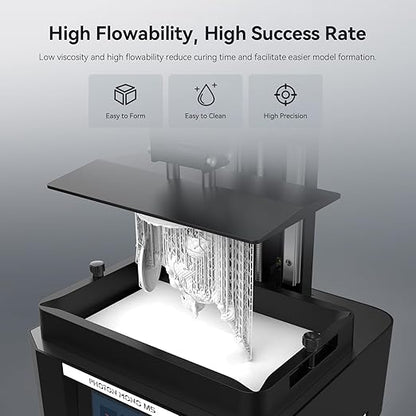 ANYCUBIC ABS-Like Resin Pro 2, Upgraded 8K 3D Printer Resin with Enhanced Strength and Toughness, High Precision, Low Odor, Wide Compatibility for All LCD Resin 3D Printers (White, 1kg)