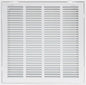 18"W x 18"H [Duct Opening Size] Steel Return Air Filter Grille - Removable Face/Door for 1 inch Filters -HVAC Vent Cover Grill - White [Outer Dimensions: 20 5/8"W X 20 5/8"H]