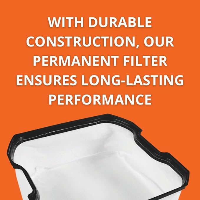 Fein Permanent Filter Bag for Fleece Filter Bag Replacement - High-Capacity, Excellent for Dust Control in Turbo I and II Dust Extractors - 31345064010
