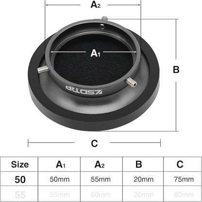 Carburetor Carb Velocity Stack Air Filter Cleaner Modified Trumpet Aluminum Alloy with Sponge Filter Steel Mesh for PWK 21-30mm Short Fast Intake Suggest for Small Displacement (Titan, 50mm)