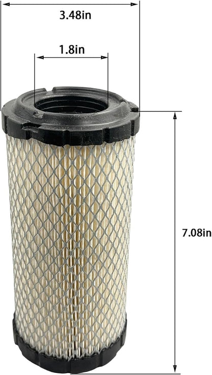 3 Pack Air Filter Compatiable With NAPA 6449 Mule M113621 Fleetguard AF25550 Donaldson P822686 546449 Baldwin PA4632 AF2555000 Kubota Replace #11013-1290 11013-7029 11013-7048