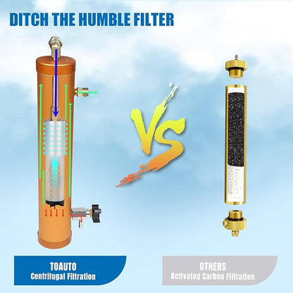 TOAUTO 30Mpa High Pressure Air Filter External Water Oil Separator Filtration for Air Compressor Air Pump