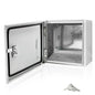 Electrical Box 12 x 12 x 8 Inch Indoor Outdoor Electrical Enclosure Box Steel Junction Box Wall Mounted Universal Electrical Project Box with Safety Locks and Mounting Plates