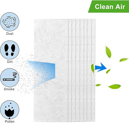40 Pcs 12 x 4 In Air Vent Filters - 1 Pack of 40 Register Vent Dust Filters for Trapping Dirt, Dust, Smoke, Pollen (10x23-40 Pcs)
