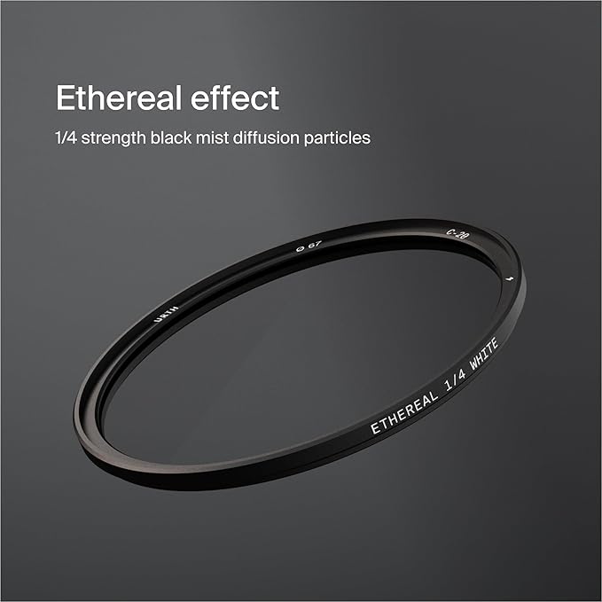 Urth 72mm Magnetic Ethereal White Mist ¼ Diffusion Lens Filter (Plus) — Cinematic Effect, 20-Layer Nano-Coated Light Dispersing Particles
