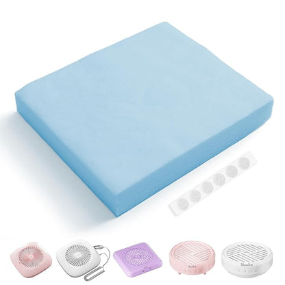 MelodySusie 200 Sheets Nail Dust Collector Filter Paper, Disposable Dust Vacuum Filter with 6pcs Sticky Back Hook for Most Nail Dust Fan Extractor Machine, Nail Tech Supplies for Salon & Home