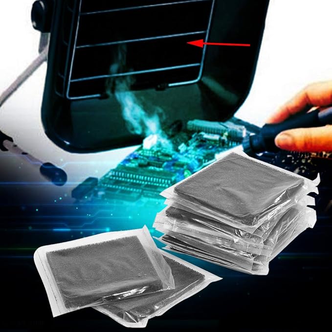 10pcs Activated Carbon Filter 13cm x 13cm Efficient Fume Extractor for Soldering Smoke Absorber Filter Sponge by Yosoo