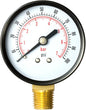 Pool Filter Pressure Gauge - Premium Spa/Pool/Aquarium Water Pressure Gauge by Aquatix Pro, 2" Dial, 0-100 Psi, Bottom Mount 1/4", Compatible with Most Brands Such as Hayward, Pentair & Jandy