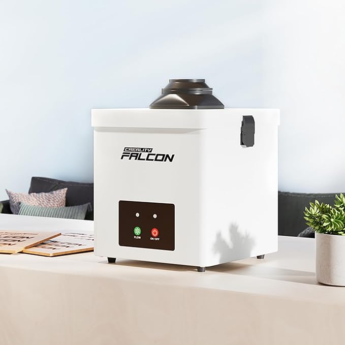Creality Falcon Desktop Smoke Purifier for Falcon A1 Engraver, 2-Layer Filtration with 99.97% Purification, 68dB Quiet, 3-Speed Adjustable Fume Extractor