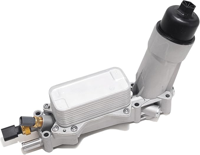 926-959 Aluminum Engine Oil Filter Housing Oil Cooler Kit with Gaskets & Sensors Compatible with 2011-2016 Chrysler Charger Challenger Journey Wrangler Ram Promaster 3.6L (normal)
