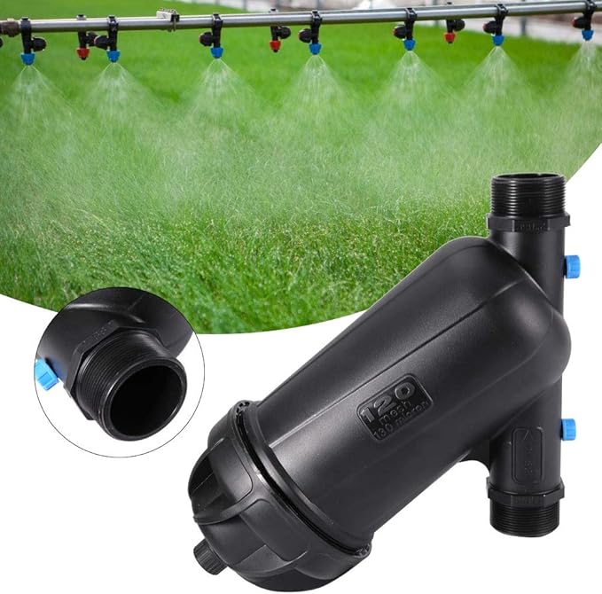 Agricultural Farm Y Type Mesh Filter Gardening Drip Irrigation Filtration Equipment MNPT 2in DN50 for Greenhouse and Garden Irrigation (Large (Overweight))