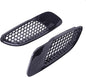 1 Pair Car Front Bonnet Hood Vent Air Intake Cover Compatible With BMW E90 E91 E92 E93 M3 2007-2011 2012 2013 Carbon Fiber Look